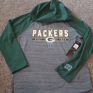 Greenbay Packers Hooded shirt NWT